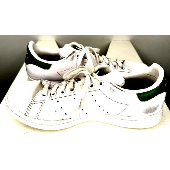 ADIDAS Mens Shoes Leather Stan Smith Ortholite Low Top Sneaker White Green US6.5 - Picture 4 of 16